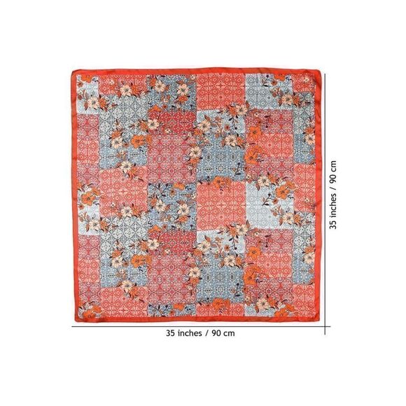 2 piece silky scarf set main image 2